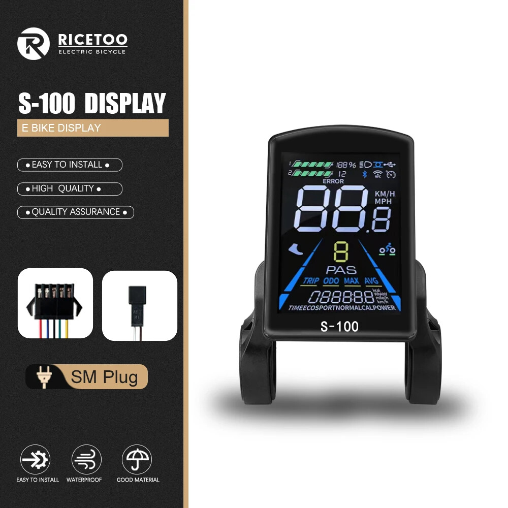 Ebike 3 Mode Sine Wave Controlle 17A 26A 30A 40A with Color S-100/H-100 Display
