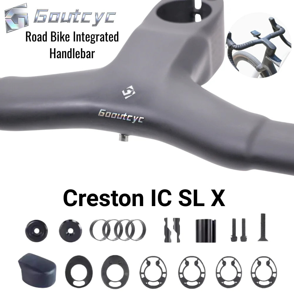 Carbon Fiber Aero Integrated Road Bike Drop Bar 16 Degree Flare 31.8mm Clamp
