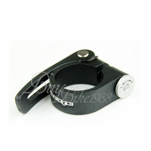 45g Bike Fire Eye Seatpost QR Clamp Seat Clamp 31.8MM BLACK CYCLING