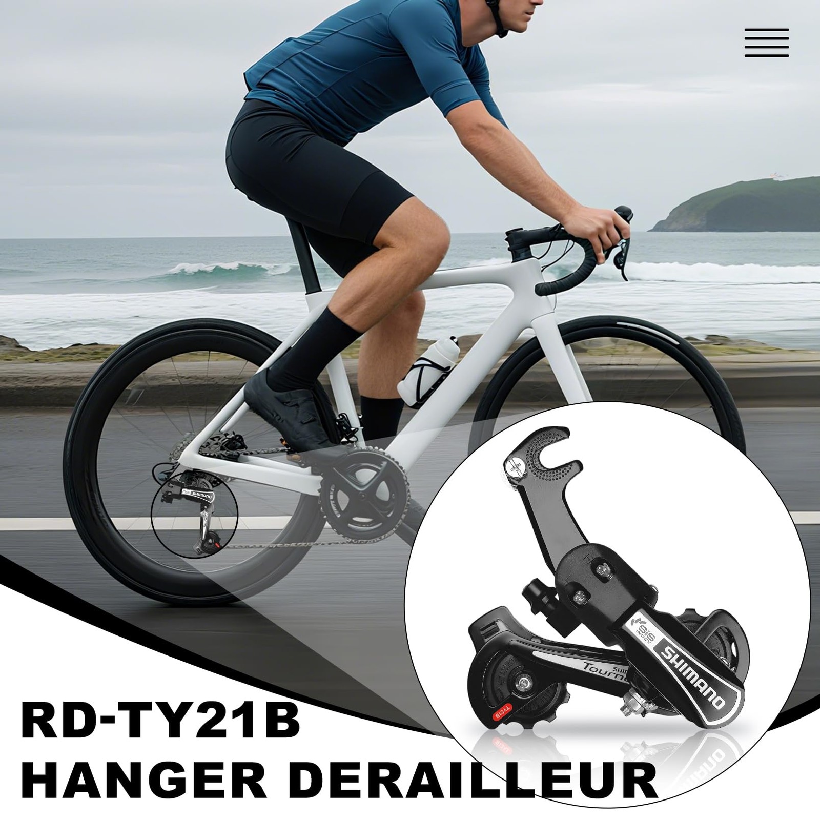 Rear Derailleur RD-TY21B 6/7 Speed Direct/Hanger Mount for Mountain Bike