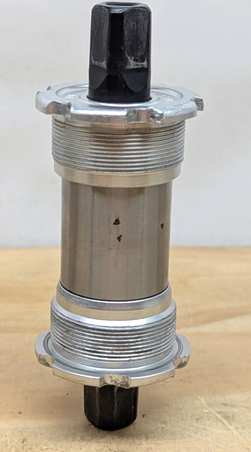 Vintage Campagnolo Bottom Bracket 68mm 116mm 1.37×24 BSA ISO English Silver