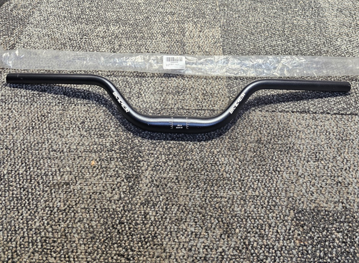 BICYCGEAR 31.8 Bike Handlebars 720mm, 86mm Rise Sand Blasted MTB-AL-332NBTFOV