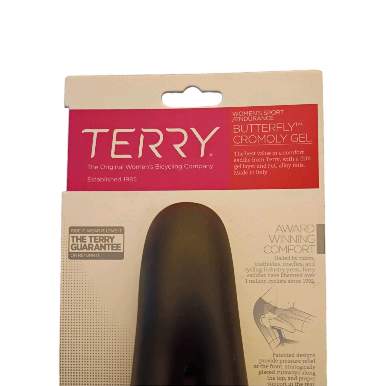 Terry Women’s Butterfly Cromoly Gel Bike Saddle Center Cutaway Road/MTB (New)