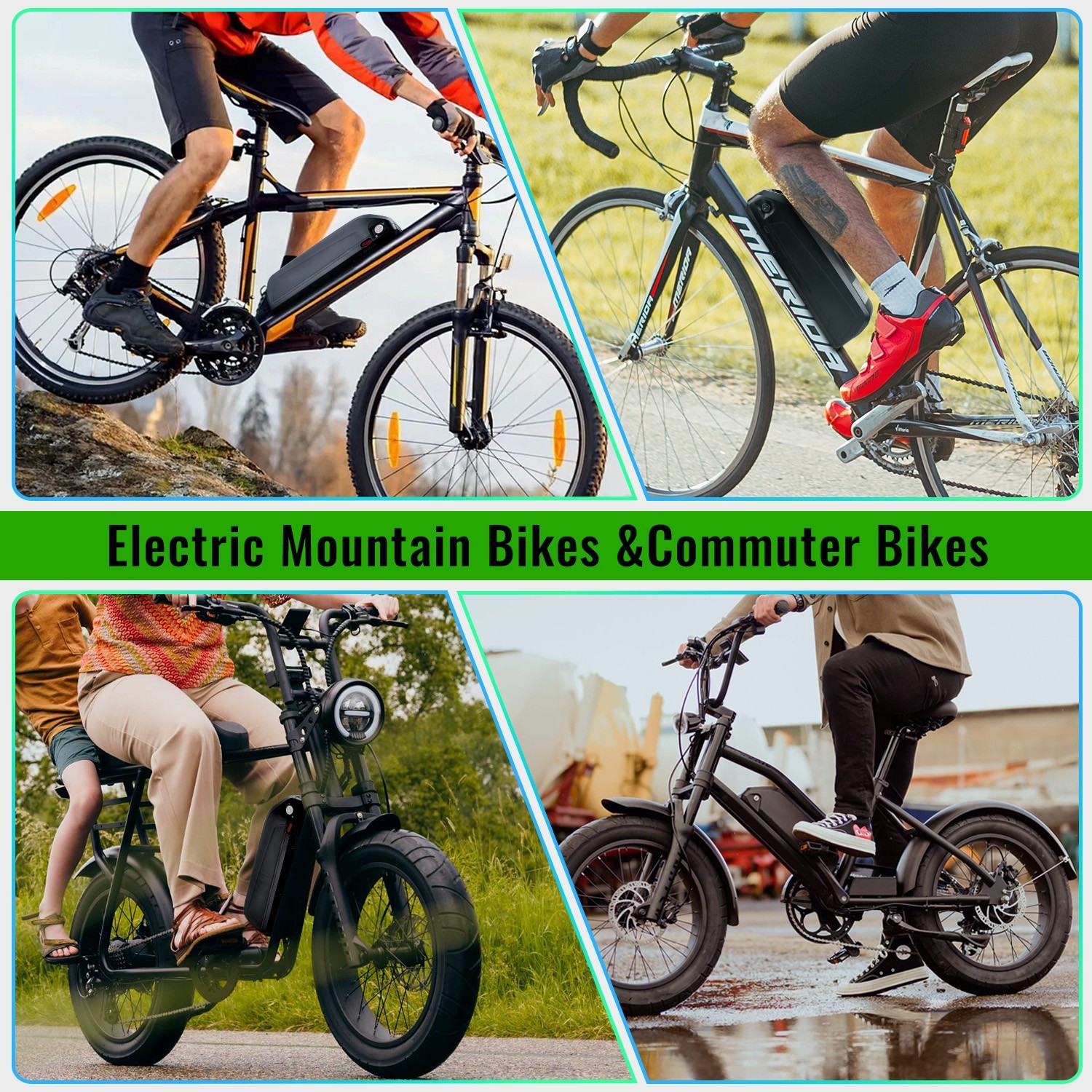 48V Hailong Lithium Ebike Battery 48V 13Ah Electric Bike Battery 100W-1200W BMS
