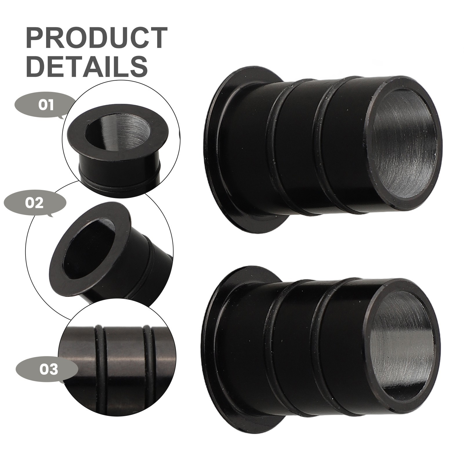 Tough and Reliable 15mm to 12mm Thru Axle Conversion Adapter for All Brand Hubs