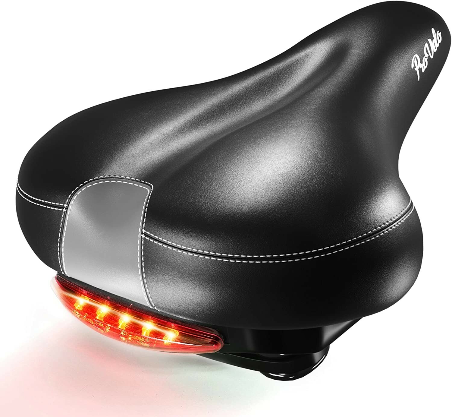 Comfort Bike Seat Men Women – Wide Soft Padded Bicycle Saddle Cushion Cruiser