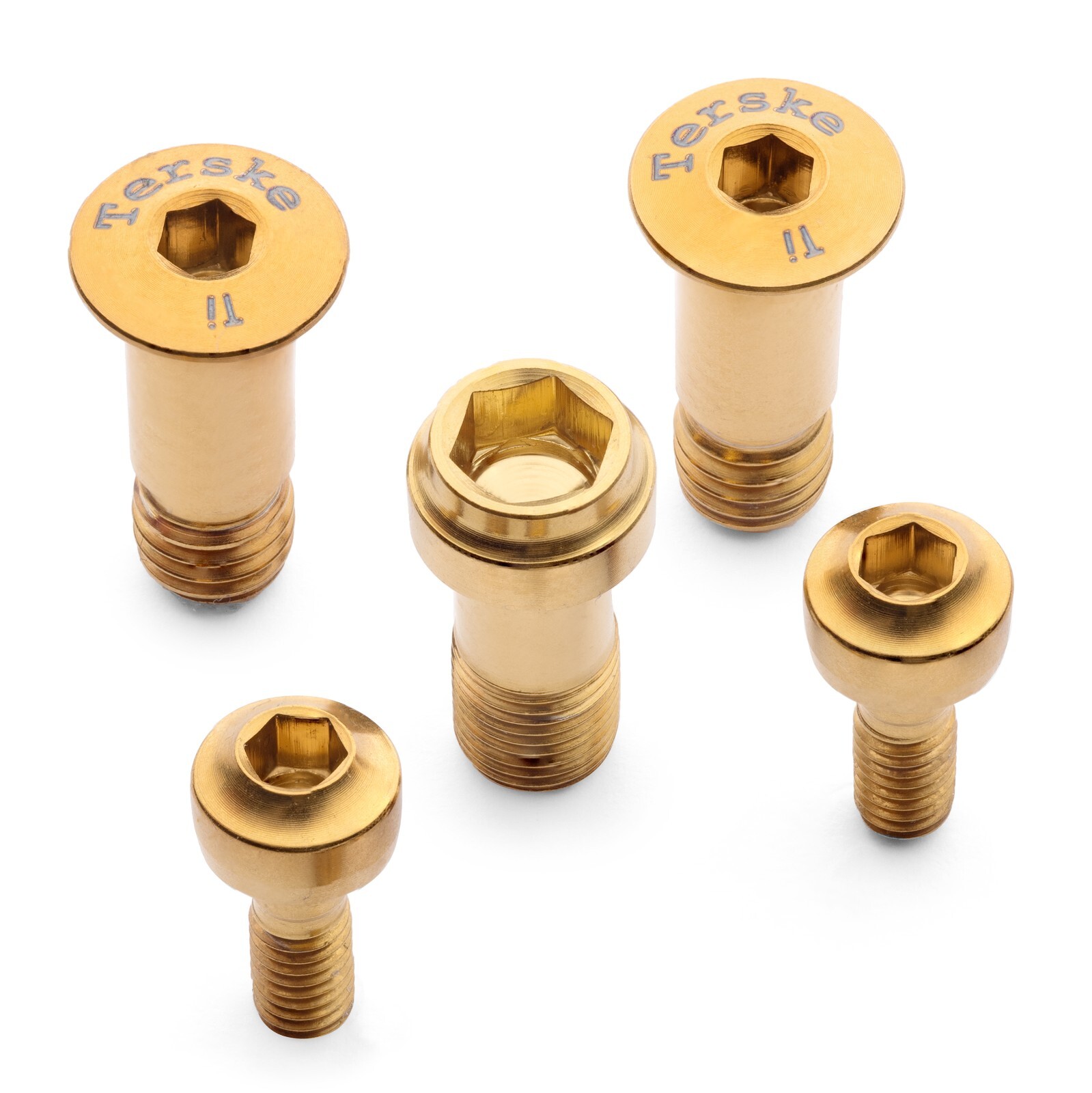 Gold Titanium Hardware Kit for SRAM XX X0 GX Transmission T-Type Derailleurs