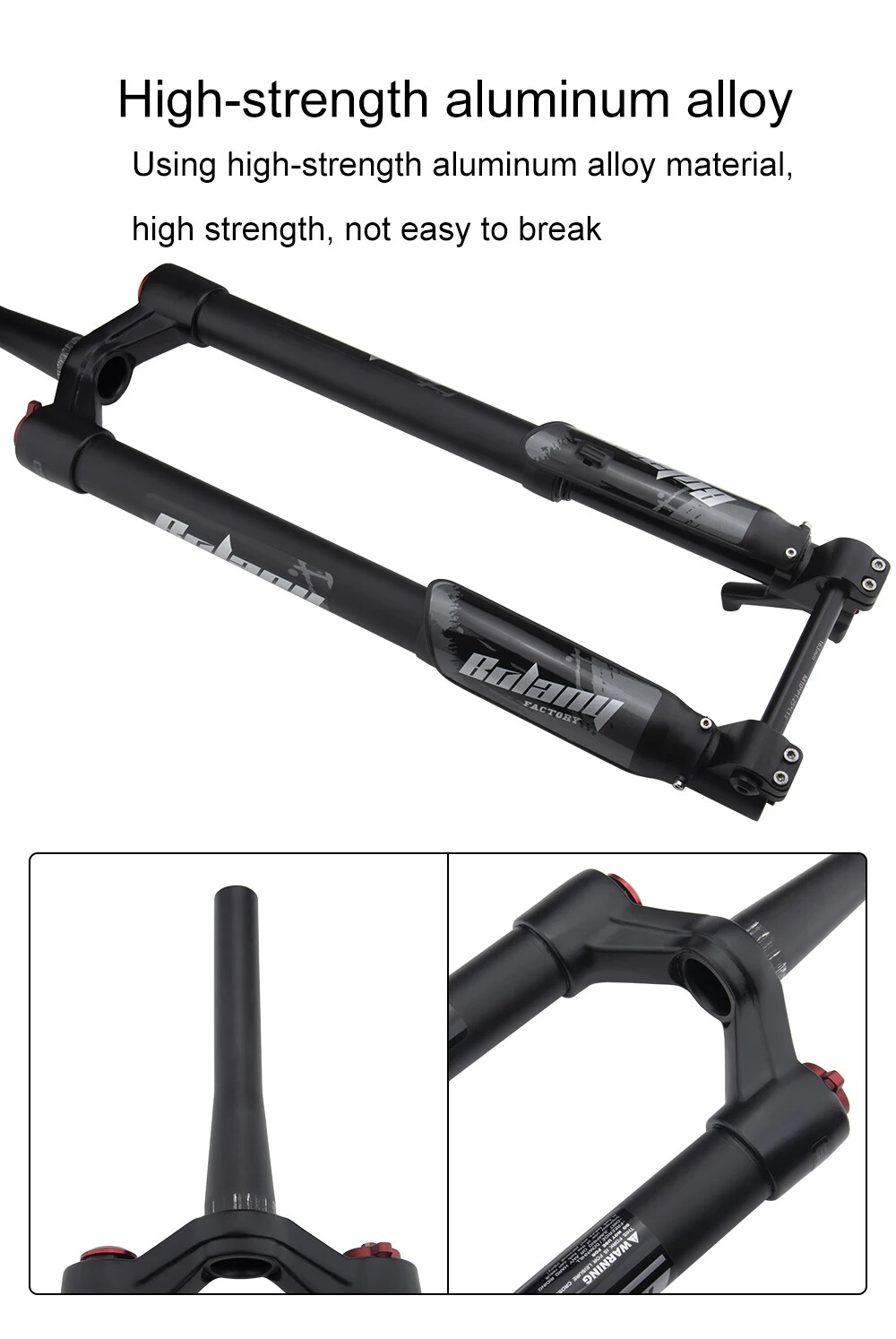Eectric Bicycle Air Suspension 15*150mm Fork 160MM Thru Axle Inverted Fork