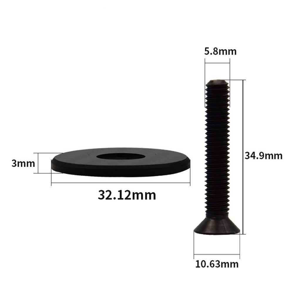 Carbon Fiber Headset Top Cap with Titanium Screws Long lasting Performance