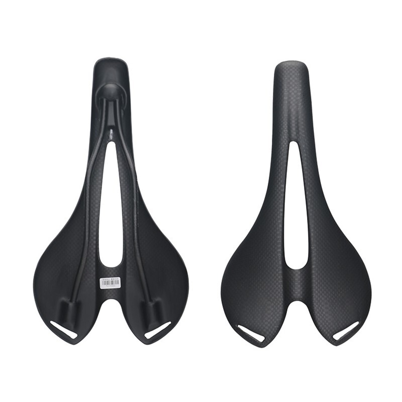 Full Carbon Saddle Oval Rail 7×9 Hollow Mountian Road Bike Seat 270*143mm Black