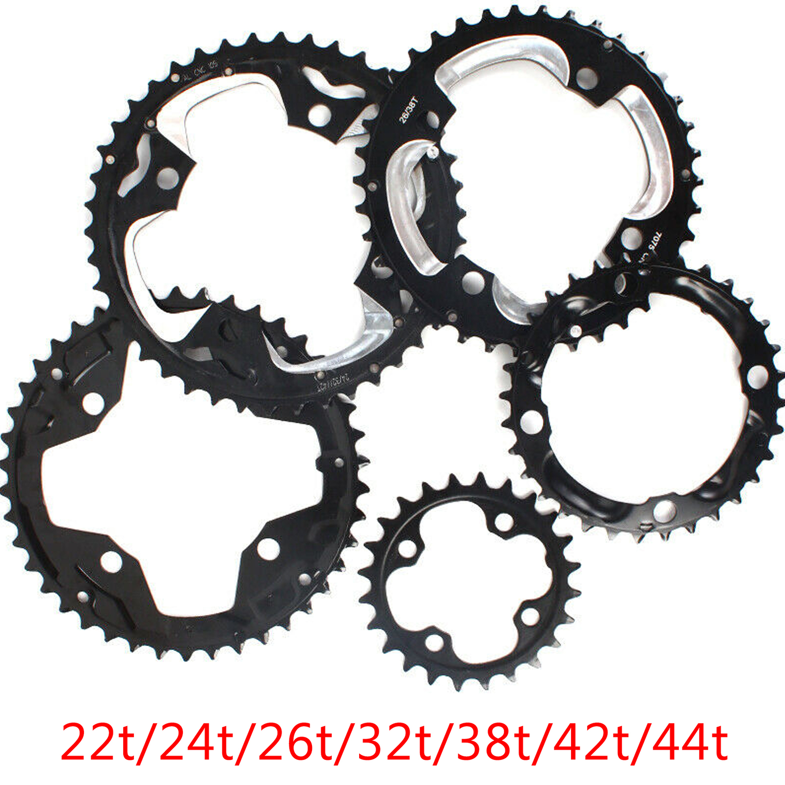 64/104BCD Road/MTB Bike Chainring Round Chain Ring 22 24 32 42 44T Triple Speed