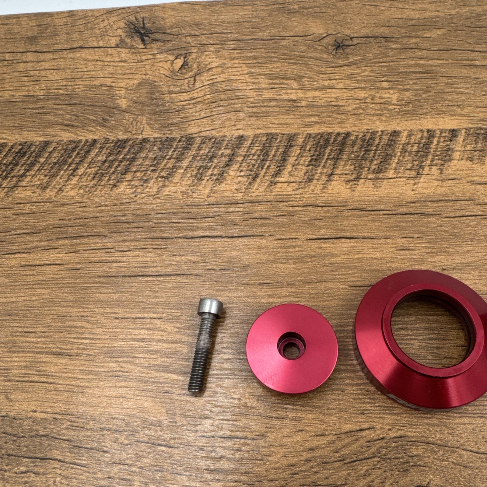 Ringle Slamma Jamma Headset / Twister Mountain Bike Skewer Set Red Vintage MTB