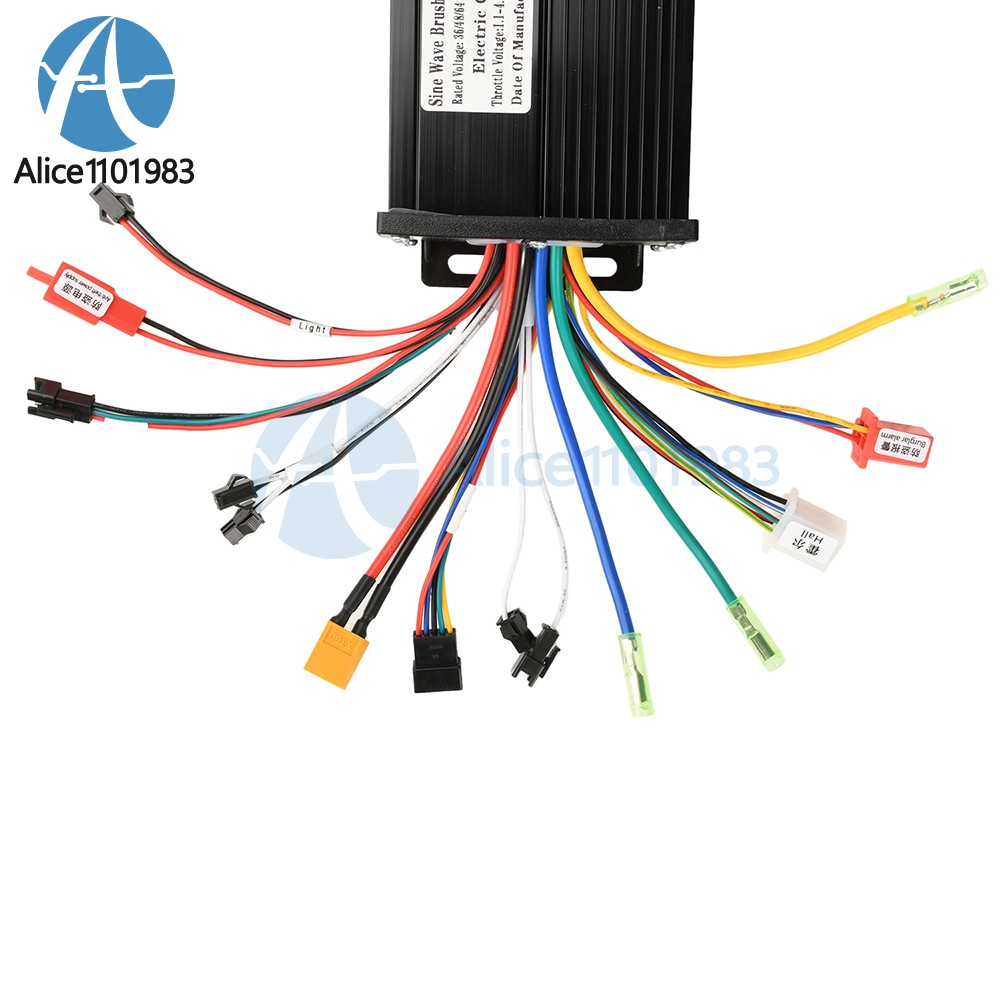 36V 48V 64V 40A 30A 20A Brushless Motor Controller E-Bike S866 LCD Display Meter