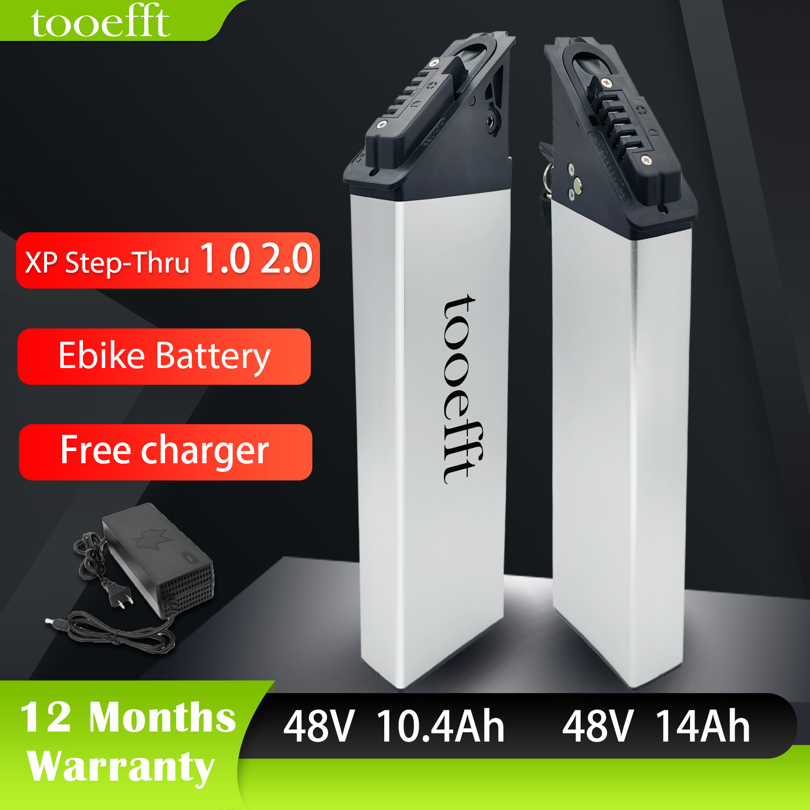 eLECTRIC XP Step-Thru 1.0 2.0 Replacement Battery 48V 10.4Ah 12.8Ah 14Ah
