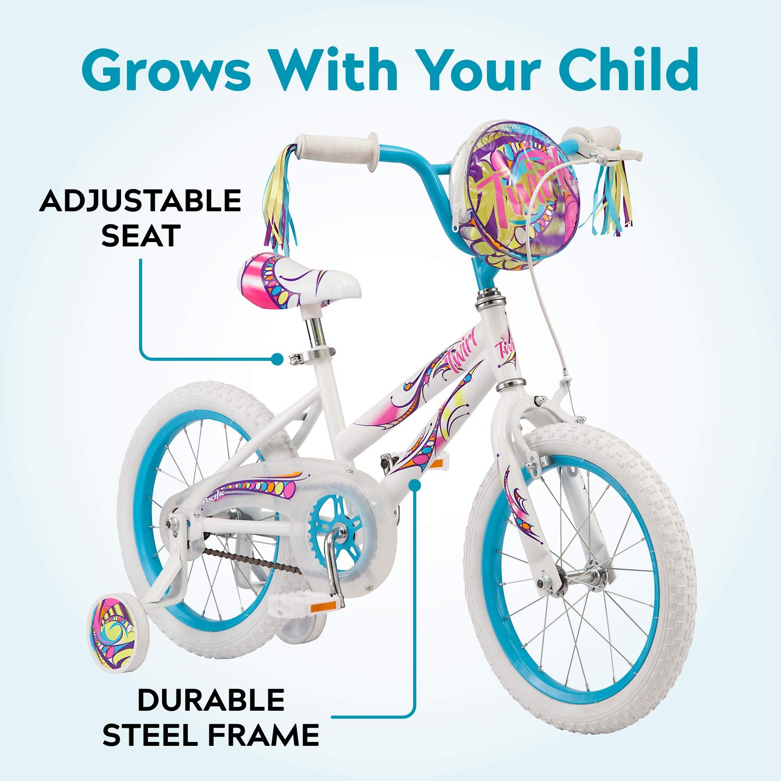 Pacific Twirl Bmx Style Kids Bike For Boys And Girls Ages 3 To 7 Single Speed