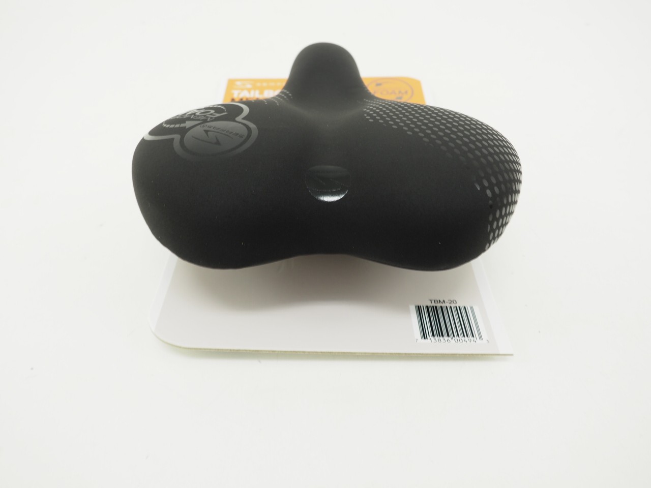 NEW! Serfas TBM-20 Tailbones Memory Foam 198mm Bicycle Saddle Black