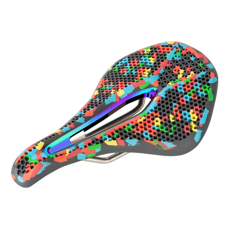 Colorful Bicycle Saddle Comfort Pressure Relief Road Mountain Bike Seat Gravel