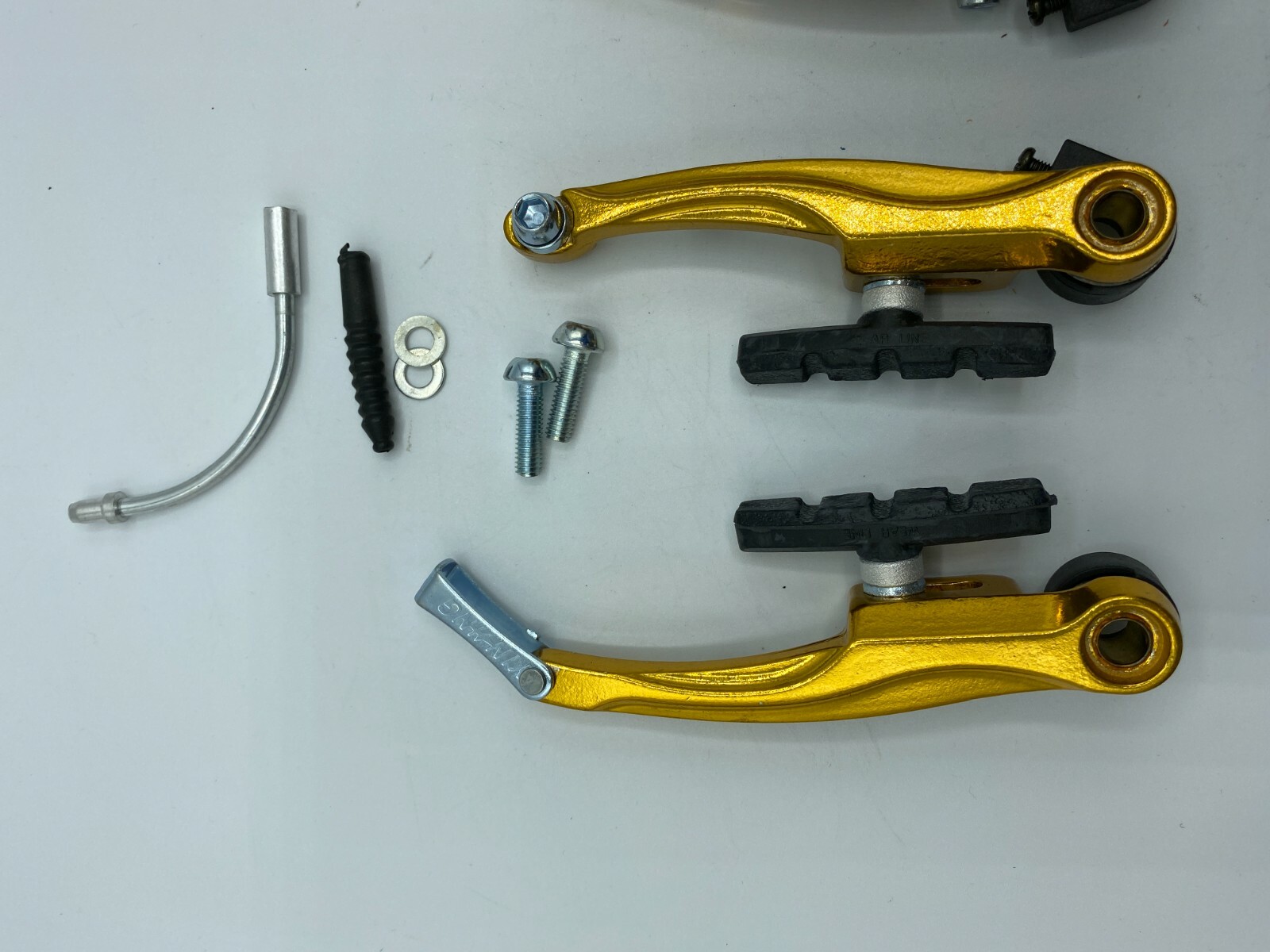 Aluminum V Brake Complete Set Mountain Bike Road Bike Front & Rear MTB BMX GOLD