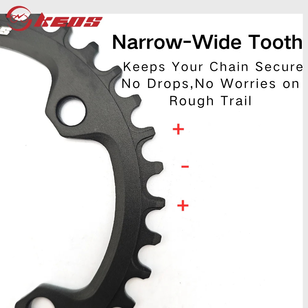 104BCD 1X Narrow Wide Chainring 32T-38T for M370 IXF MTB Road Cranksets