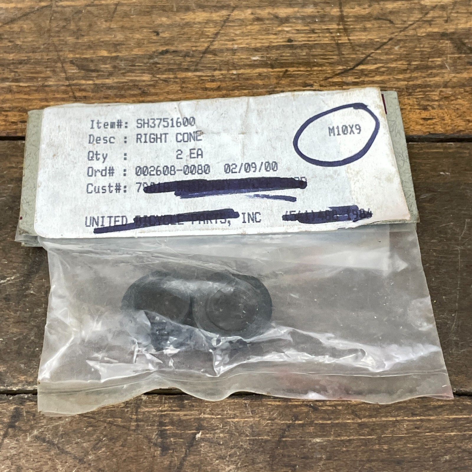 Vintage Right Cone M10 Hub Axle NOS Repair Parts Mountain Bike Road Bike M10 X 9