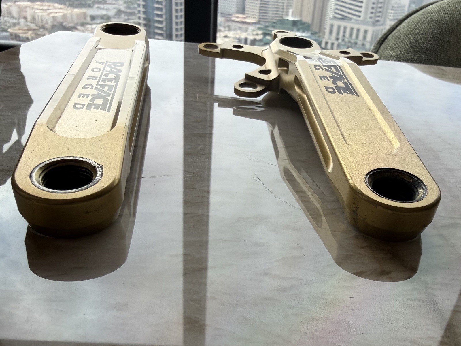 Rare RaceFace Forged GOLD turbine Cranks Vintage 90’s