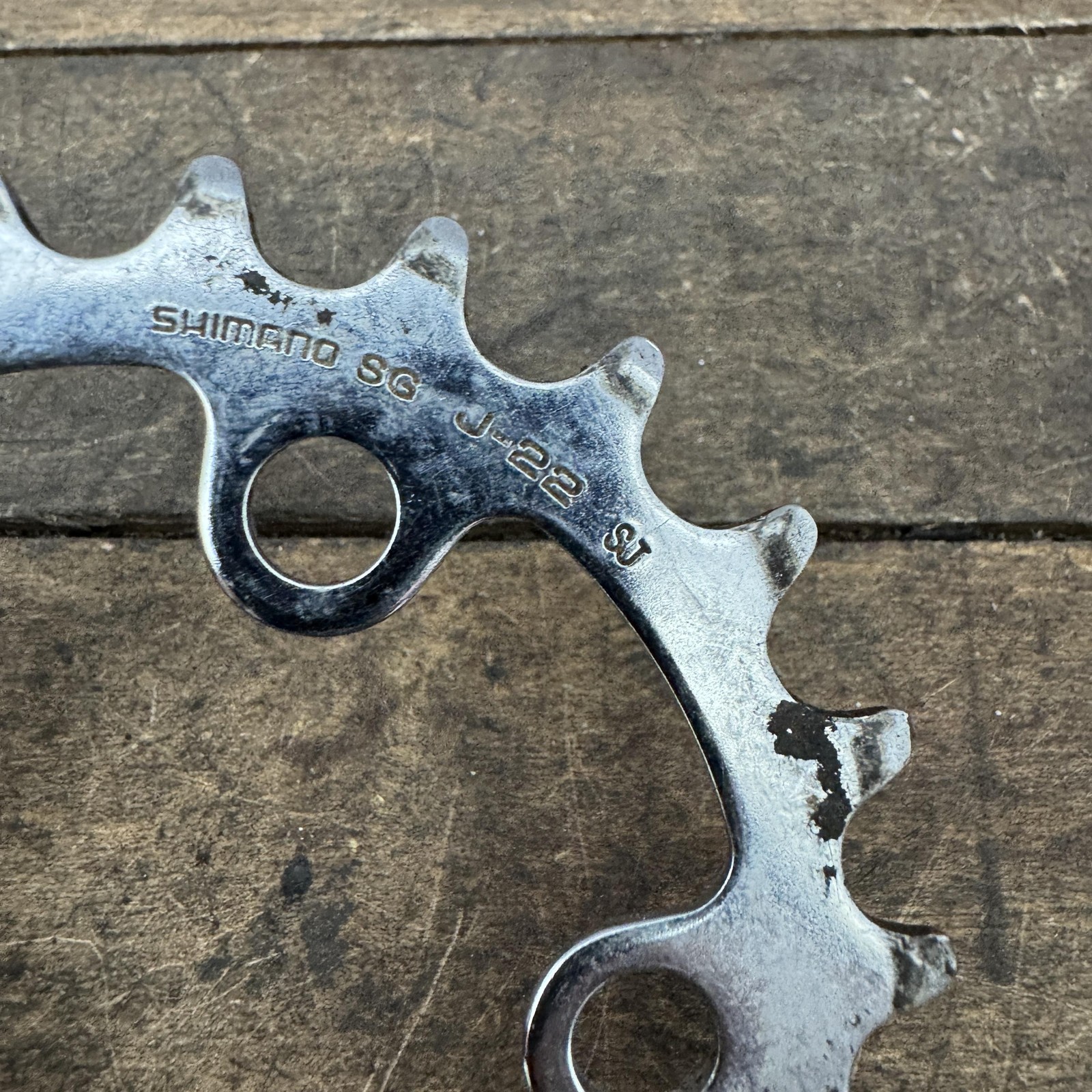 Vintage Shimano SG Chainring 22 Tooth 22t 58 BCD J-22 TB Chrome Steel Granny
