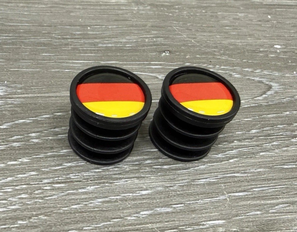 German Flag Bicycle Bike Handlebar Bar End Plugs Germany