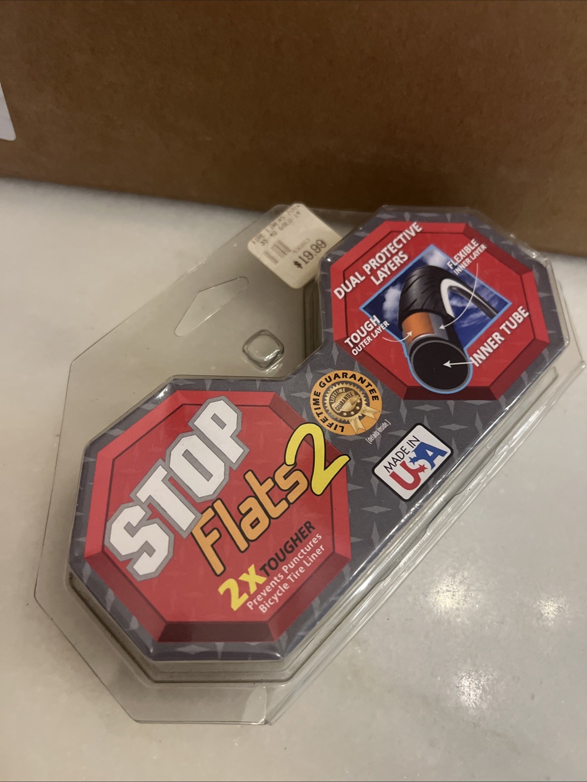 New Stop Flats 2 Tire Liner «Gold» Flat Protection for 700c x 32-41mm Tires