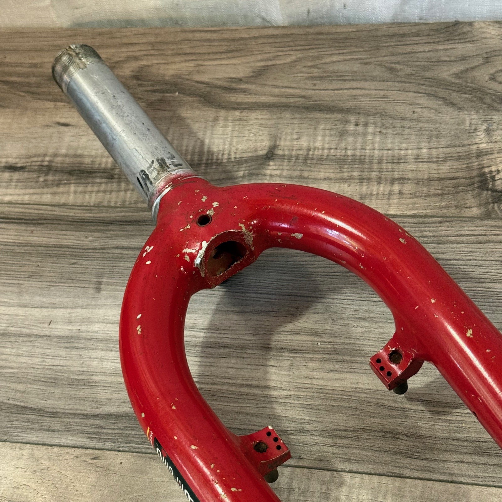 Vintage Cannondale Pepperoni 1 1/4 Threaded Steel Steerer Red 137mm 26