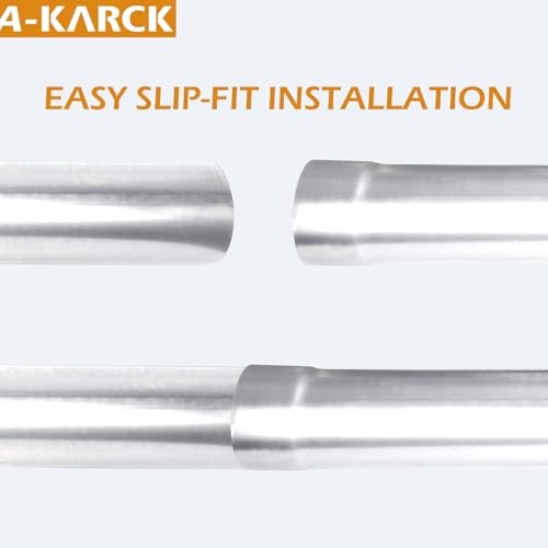Straight Exhaust Pipe OD, Stainless Steel 30″ Long Mandrel 2.5″ 30 INCH