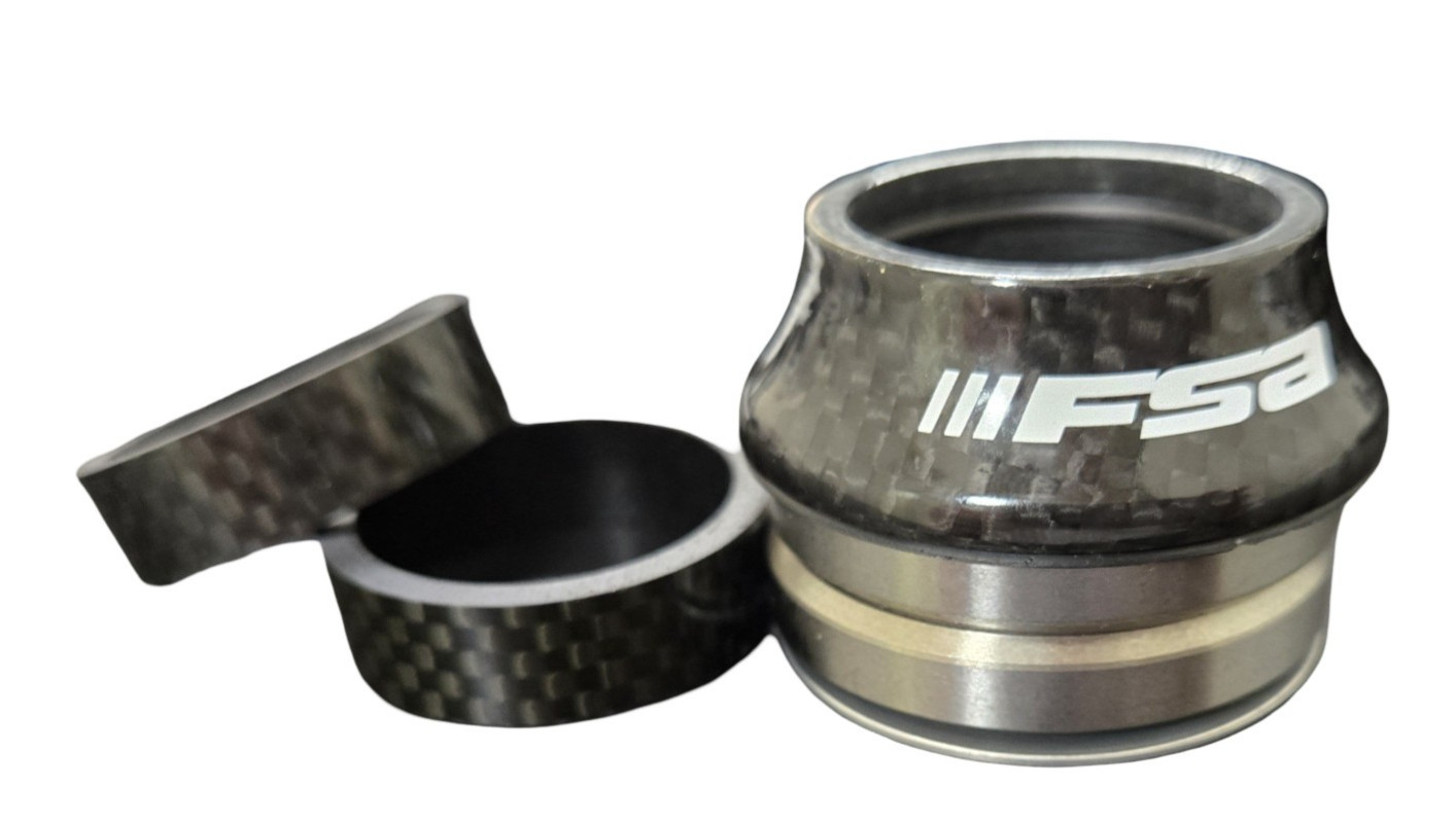 FSA 1 1/8» headset Carbon Top Cover & spacers NOS Sealed bearing MTB ROAD CITY