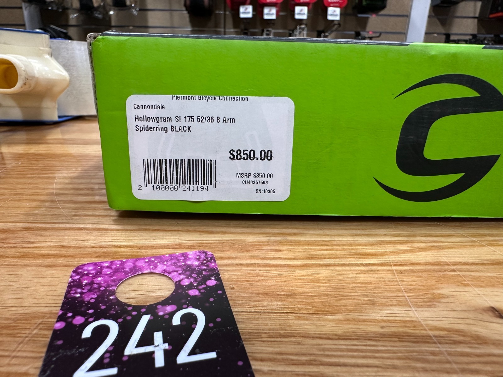 Cannondale HollowGram Si SpiderRing 175mm 52/36 #242