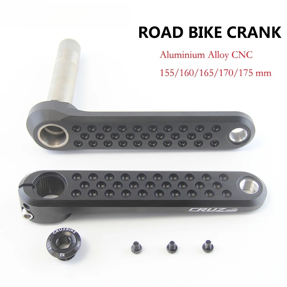 Road Bike Crankset 155/160/165/170/175mm Crank 9-12 Speed Double Chainring