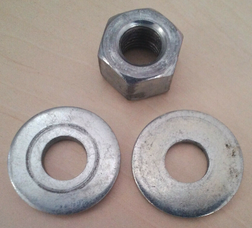 SHIMANO D-TYPE ARM NUT and 2 ARM WASHERS no 283-0900-1 & 283-1600-1