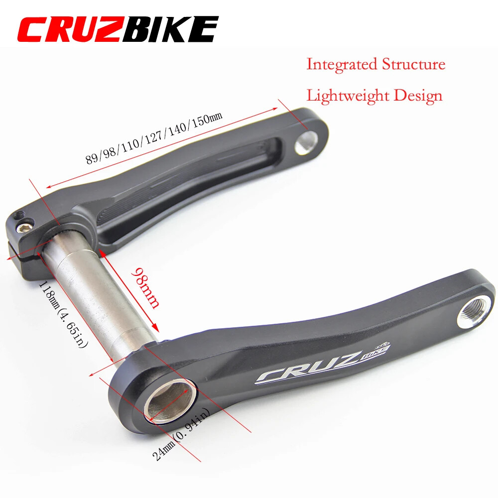 Child MTB Bike Crank 89/98/110/127/140/150mm Kids Folding Bicycle Cranksets