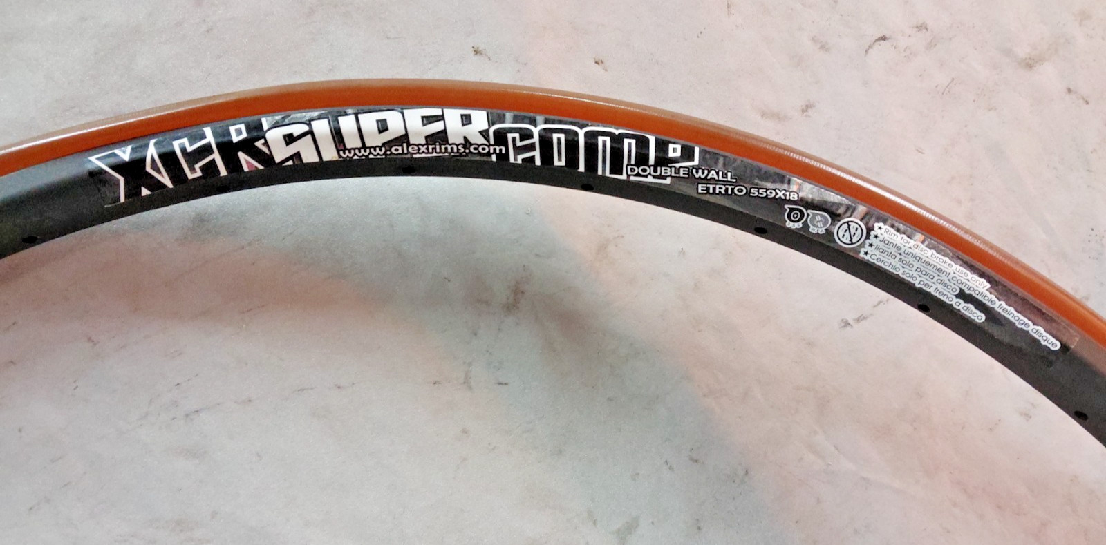 Alexrims XCR Super Comp 700c Racing Road Bike Rim Set 32S Disc 622ISO NOS NWOT ~