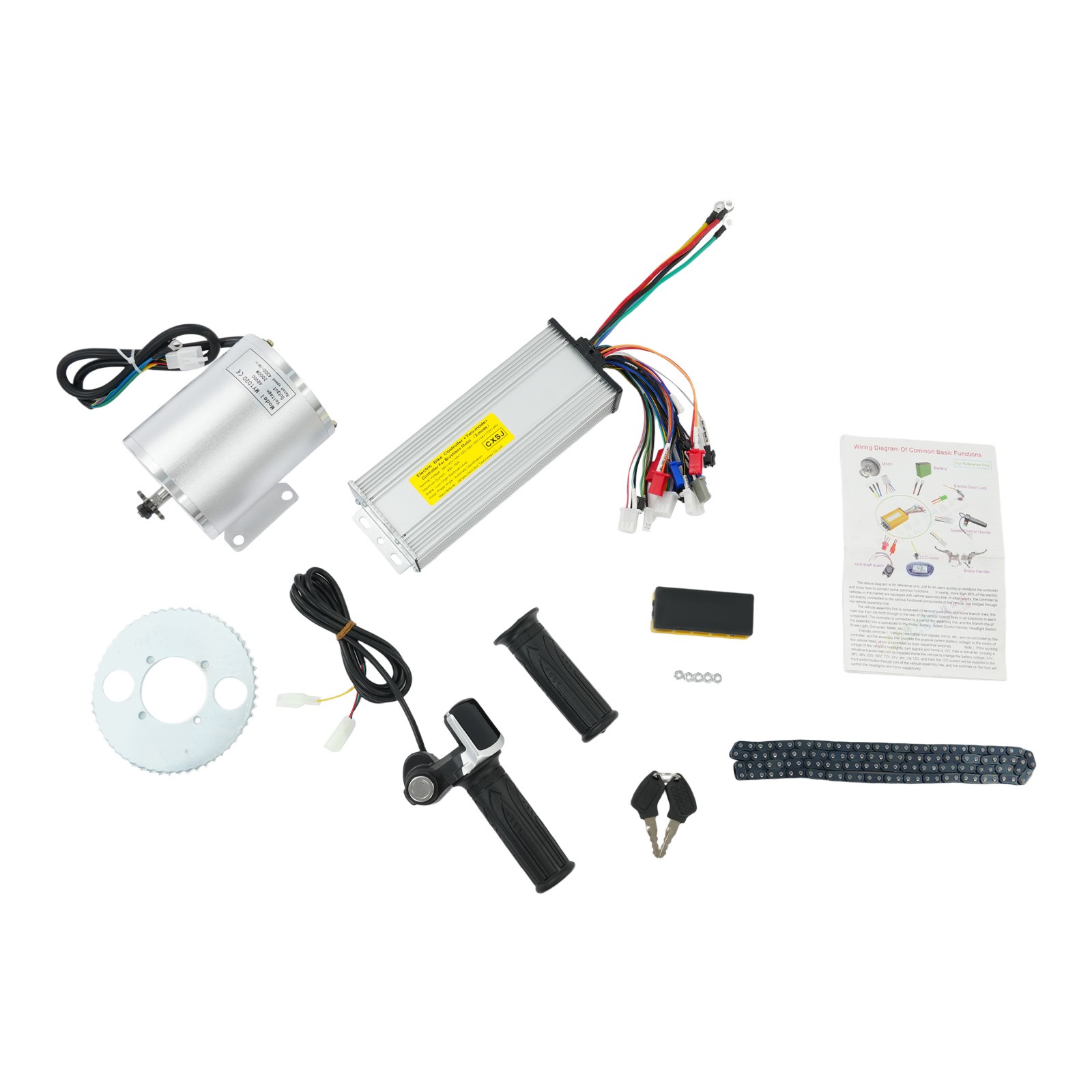 Electric Brushless Motor Kit 48V 2000W DC For E-bike Scooter Bicycle Conversion!