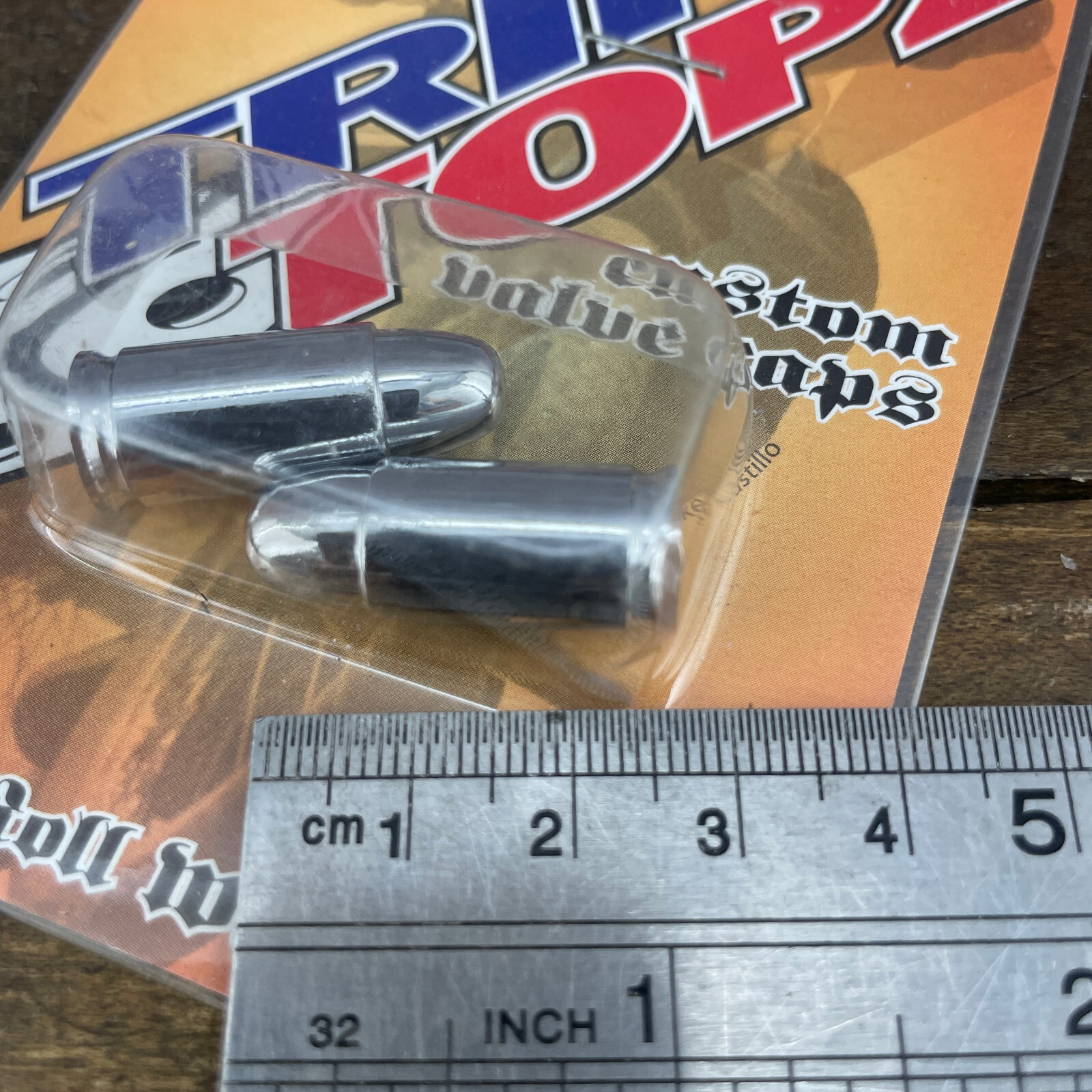 Bulletproof BMX Valve Caps Cover Old School BMX Silver NOS Chrome Novelty
