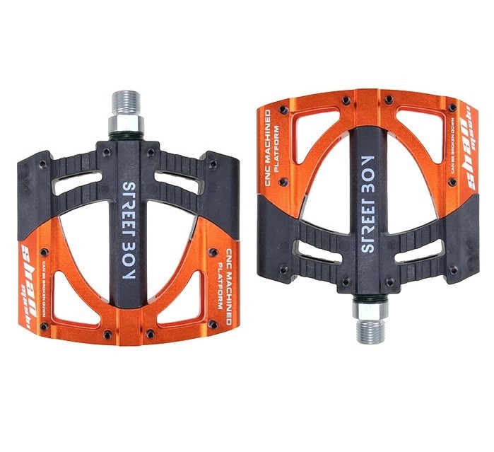Road Bike Mountain XC Bicycle Pedal 3 sealed Bearing Flat Pedals Aluminum