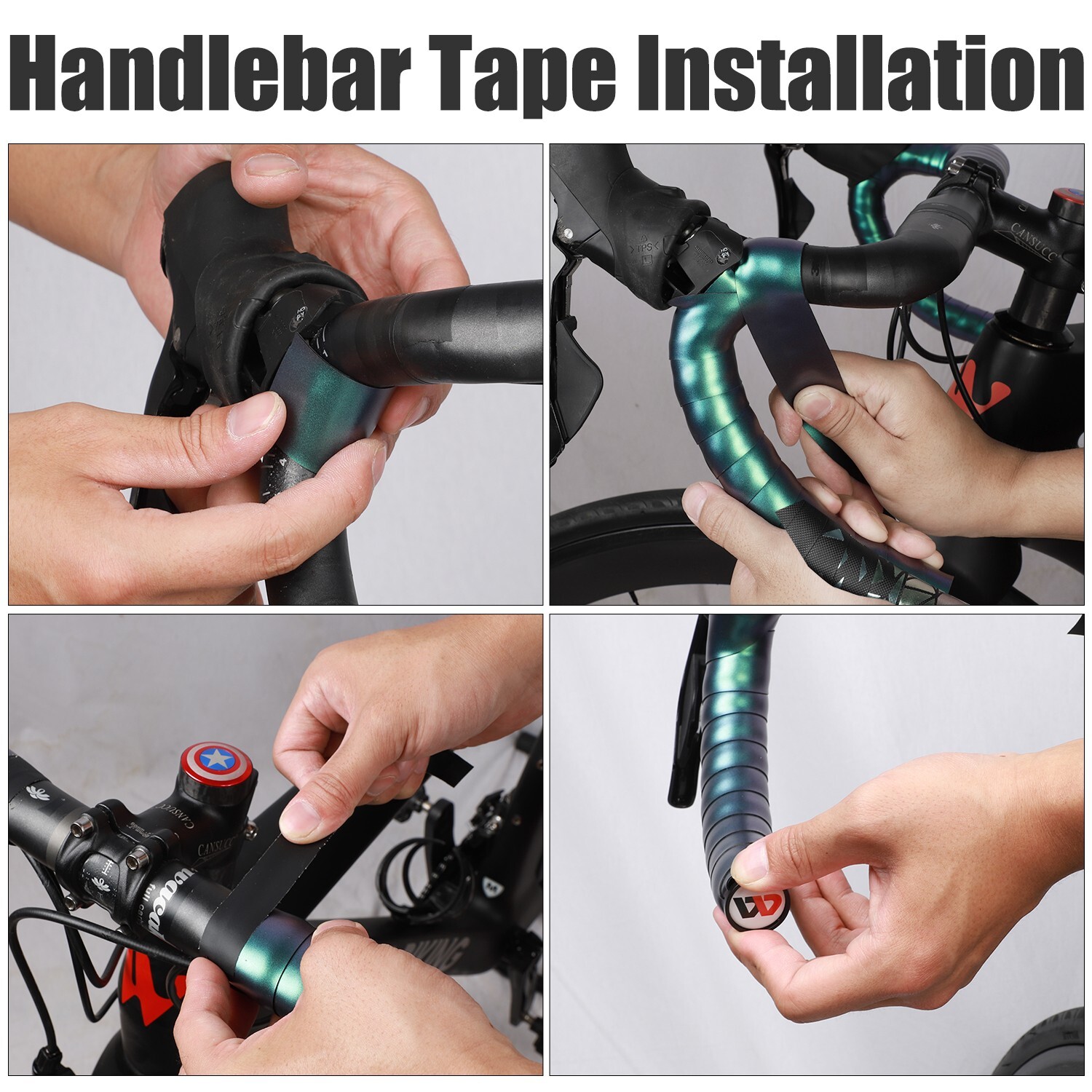 WEST BIKING Reflective Road Bike Bicycle Handlebar Tape Cycling Handle Bar Tape
