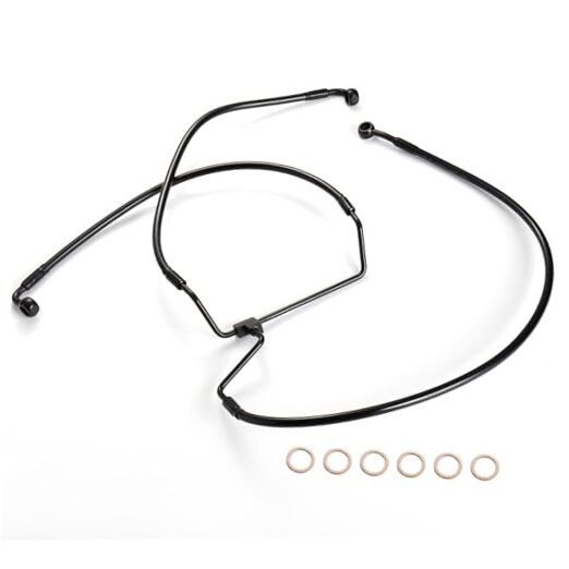 Front Brake Line 16″ Handlebars Extension Brake Cable NO ABS for Harley 2014