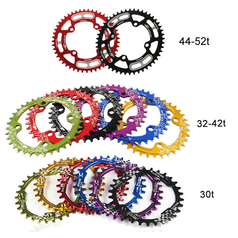 Bicycle Single Crankset 30-52T 104BCD Crank Narrow Wide Chainring 170mm Chainset