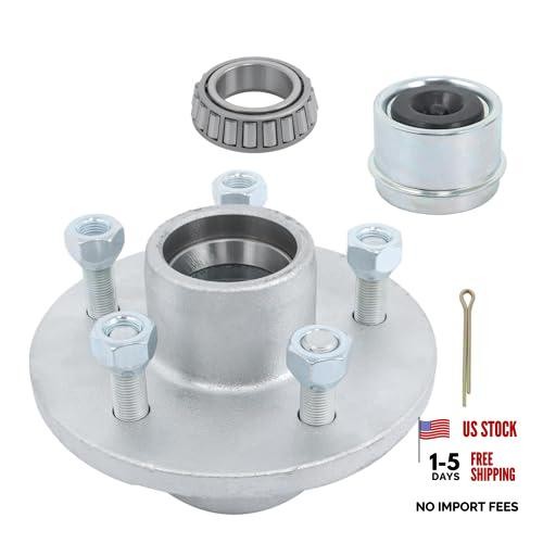 5 Lug 4.5Inch Galvanized Trailer Hub Kit for 3500lbs 1-1/16Inch to 1-3/8Inch