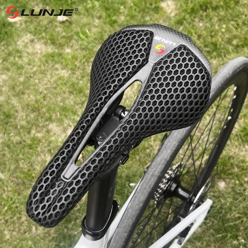 159g 3D Printed Bicycle Saddle Carbon Hollow Comfortable Breathable Bike Seat