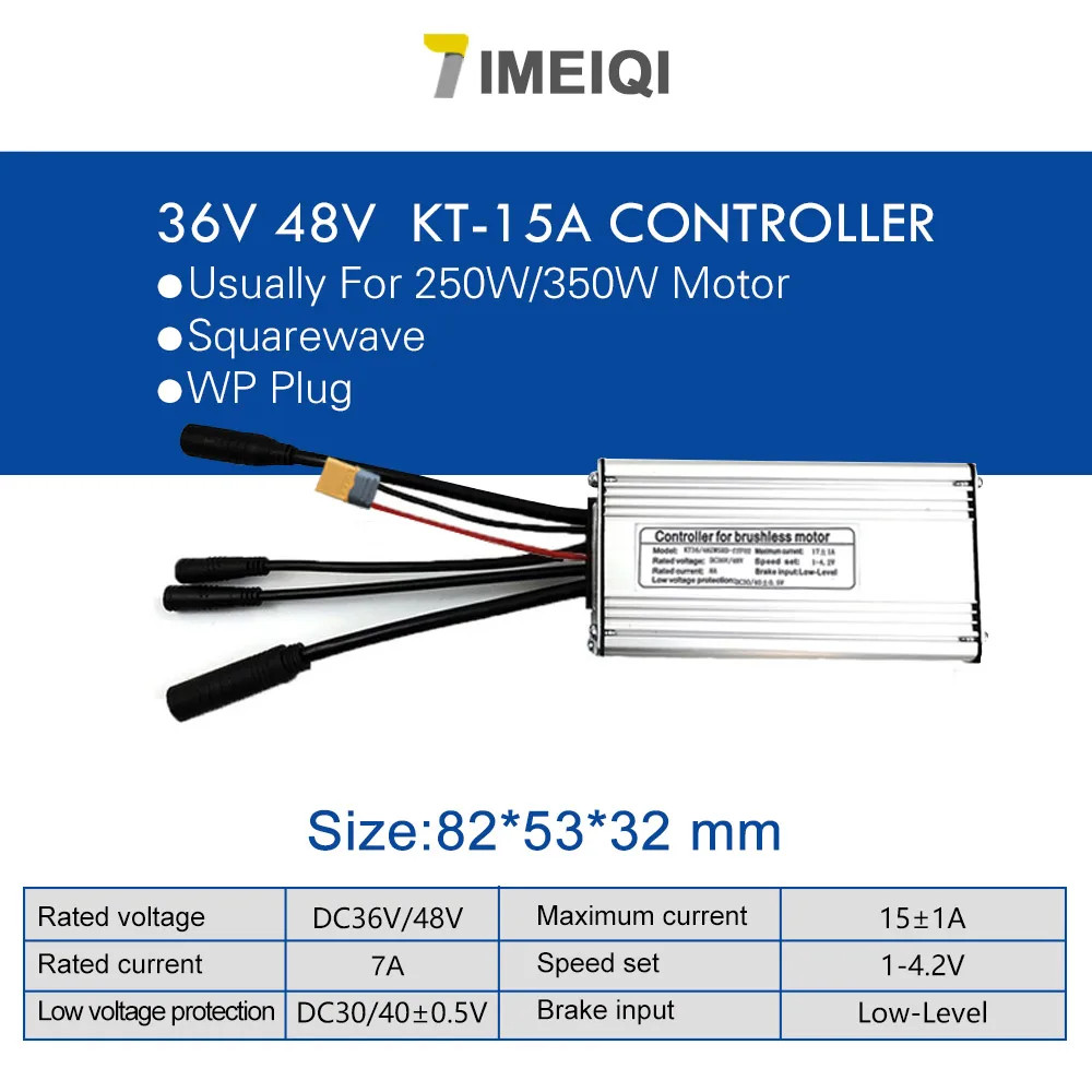 E-bike Controller 36V 48V 250W-1000W Waterproof Brushless E-bike Accessorices