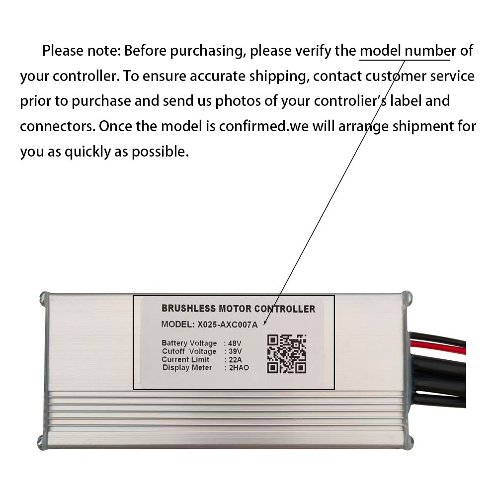 Brushless Motor Controller X025-AXC007A 48V Electric Bike Conversion Kit 2HAO