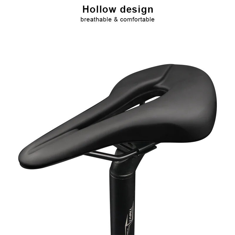 Breathable PU Leather Soft Comfortable MTB Mountain Road Bicycle Saddle Seat