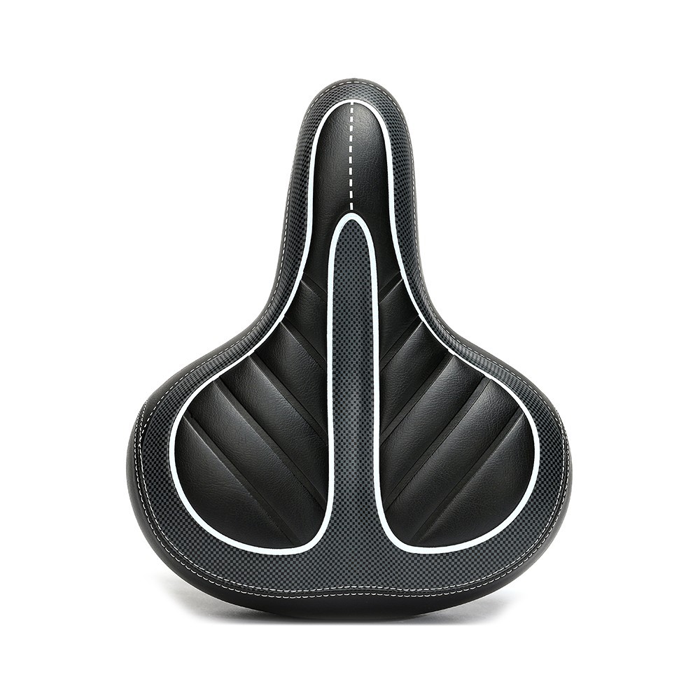Bicycle Saddles with Shock Spring Wide Bike Seat Cushion for Mountain Road Bikes