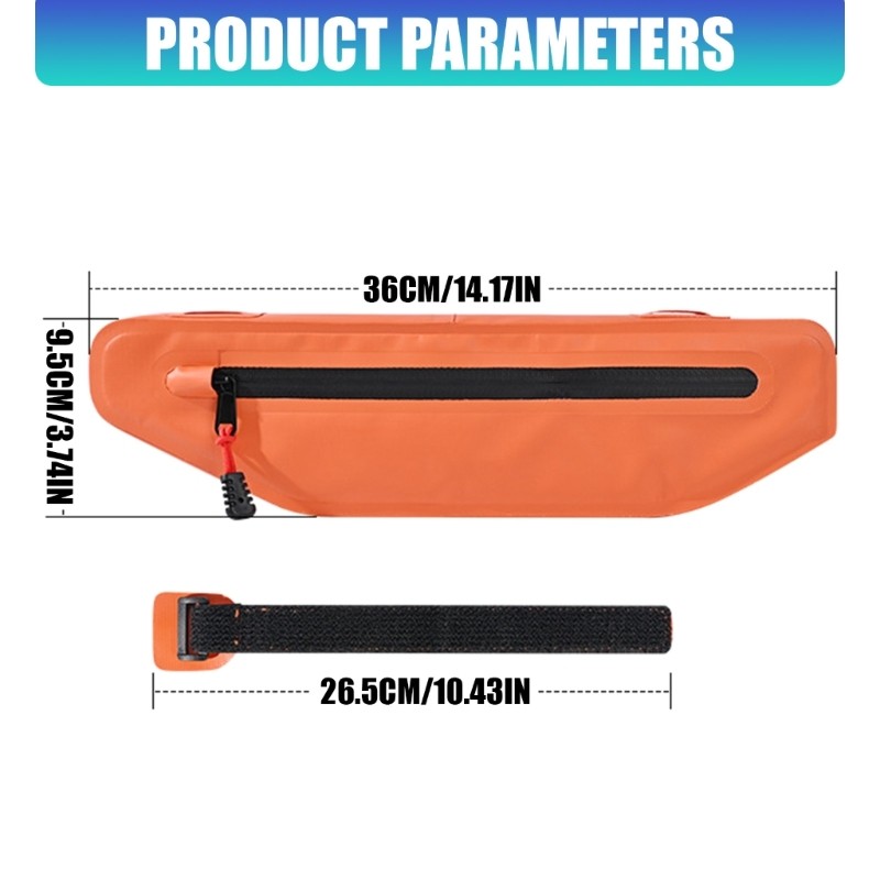 Impermeable Biking Storage Bag Having Secure Attachments And Easy Access