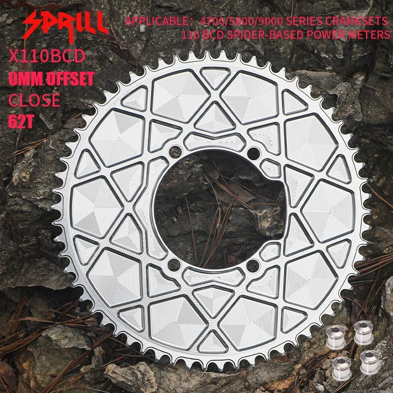 110BCD AERO Narrow Wide Chainring 54-66T Bicycle Chainwheel 9-12speed Sprocket